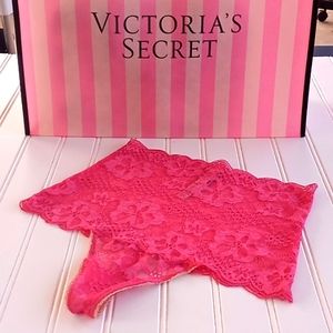 Victoria's Secret Pink Lace High Waist  Thong Panties.